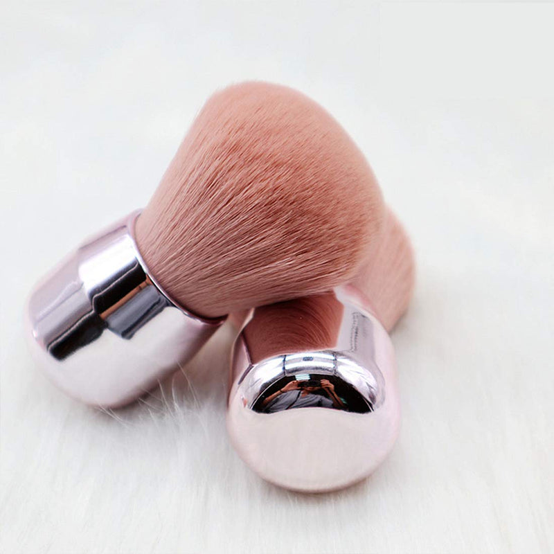 Dual Use Pink Soft Cosmetic Powder Makeup Face Foundation Brush Nail Dust Cleaning Brush for Acrylic Dipping Powder UV Gel Remover Cleaner Brushes Pack of 1, HJ-NB107 - BeesActive Australia