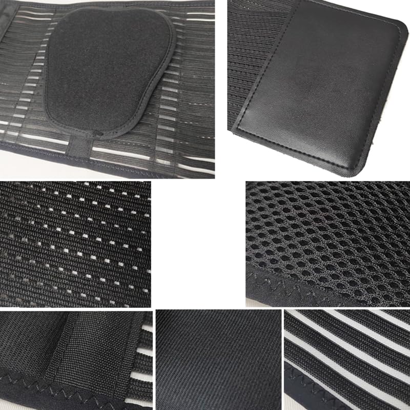 Breathable Mesh Back Support Brace for Men & Women | Abdominal Support Belt for Back Pain Relief |Magnetic Therapy Belt | Waist Trimmer | Lumbar Support Belt for Sciatica, Scoliosis, Spine Injury (M) M - BeesActive Australia