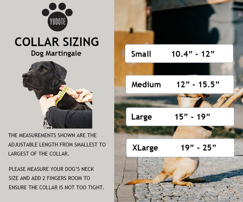 YUDOTE Reflective Martingale Collar for Dogs with Quick Snap Buckle Anti-Pull Nylon Safe Slip Collars for Easy Walking Large(Neck 15"-19") Lavender - BeesActive Australia