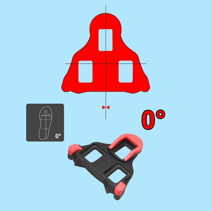 NAACOO SPD Road Bike Cleats for Shimano Speed-SL SM-SH10 SH11 SH12 Cleats- Indoor Outdoor Peleton Spin Cycling Pedals Cleat & Bicycle Clips Set Cleats Red - BeesActive Australia