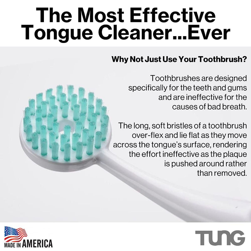 2 Tung Brush & 2 Gel Tongue Cleaner Partner Pack, 4 Count (Pack of 1) 4 Count (Pack of 1) - BeesActive Australia