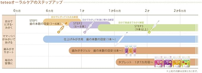 [Made in Japan]COMBI Teteo First Toothbrush 15° angle, from 1 tooth~ - BeesActive Australia