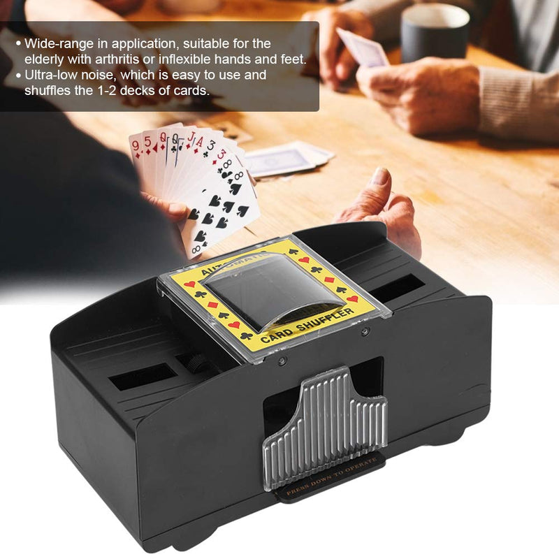 Automatic Battery Card r,Adult Elderly Electric Automatic 2-Deck Labor-Saving Card r Tool Accessory,Card r Blackjack, Poker, Quiet, Easy to Use,Avoid Cheating - BeesActive Australia