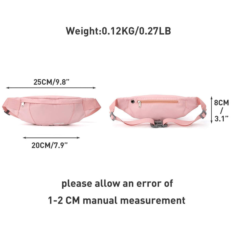 Small Fanny Pack Plus Size Waist, Waist Bag Fanny Packs for Women Men Waterproof with Headphone Jack, Lightweight Belt Bag for Travel Sports Running Hiking Walking,Pink pink - BeesActive Australia