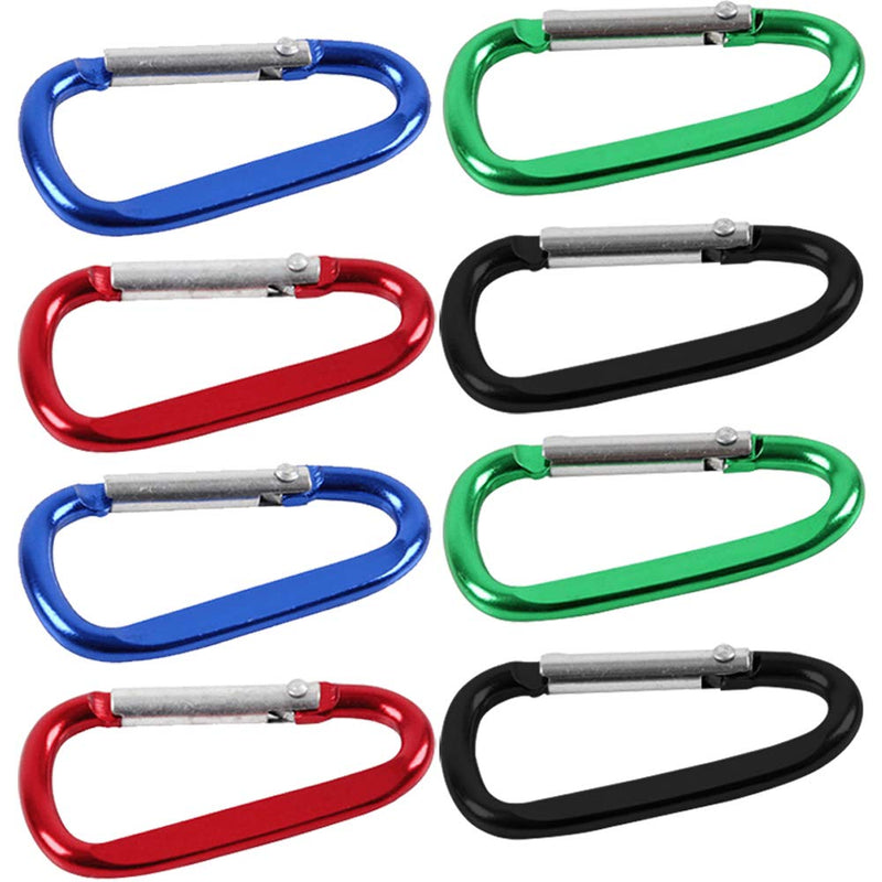 [AUSTRALIA] - SourceTon Fishing Lanyards, 8 Packs Multicolor Fishing Ropes Boating Secure Retractable Coiled Tether with Carabiner, Fishing Tool 