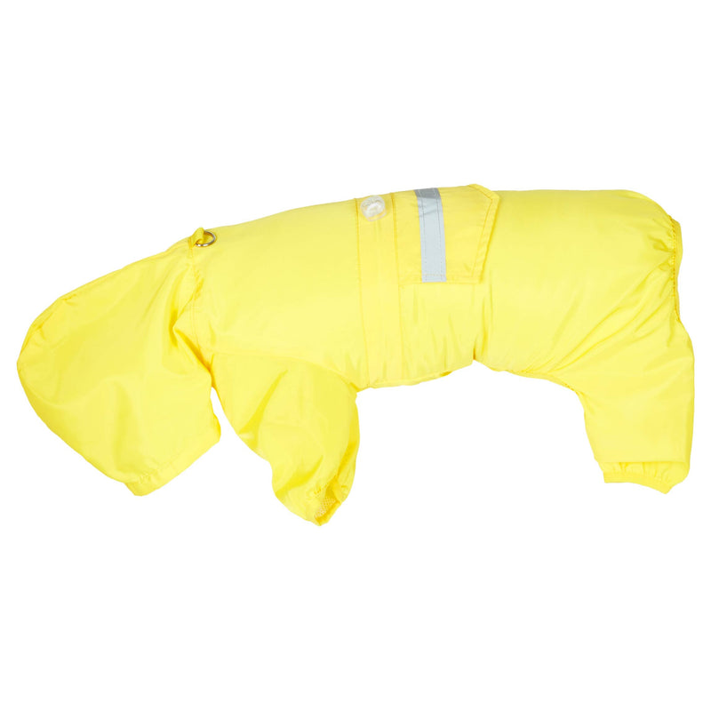 Dog Raincoat Jacket, Pet Rain Slicker with Hood, Medium (18.2 x 16.9 in, Yellow) - BeesActive Australia