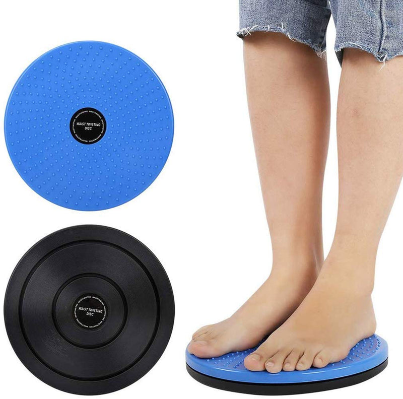 LISSO Twisting Waist Disc, Body Shaping Twisting Waist Machine Rotating Board Female Twister Exercise Sports Equipment Aerobic Exercise Foot Massage Black - BeesActive Australia
