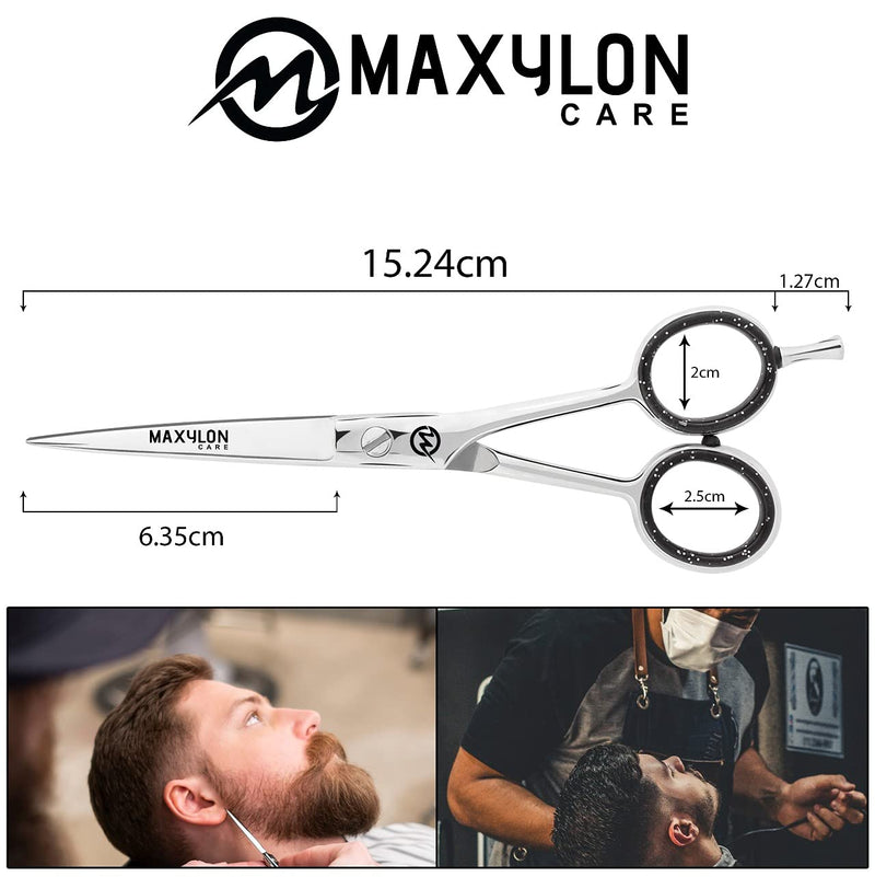 Maxylon Hairdressing Scissors for Professional Hairdressers 6 inch Stainless Steel Hair Cutting Shears for Salon Barbers Men Women - BeesActive Australia