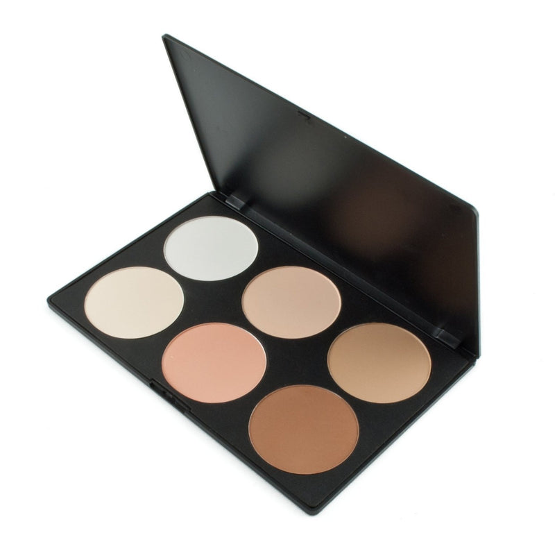 ALINCAS Professional 6 Color Makeup Cosmetic Blush Blusher Contour Powder Palette (#01) - BeesActive Australia