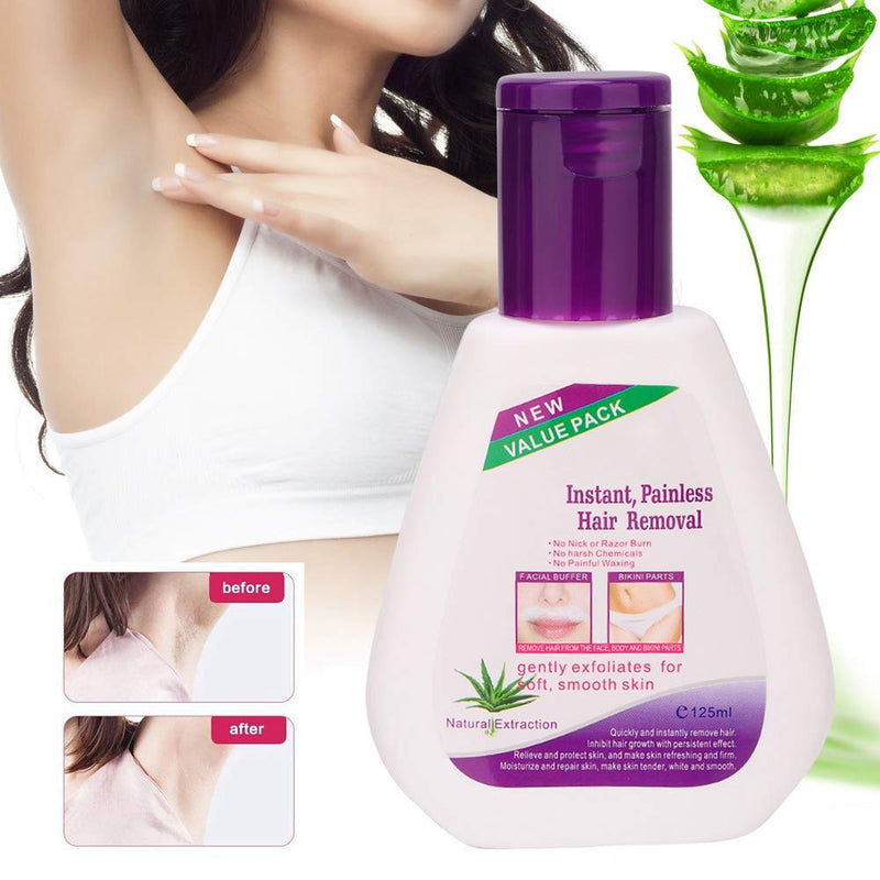 Hair Removal Cream, Depilatory Cream with Aloe Serum for Women/Men, Hair Removal for Face Body bikini and Beard, 125g - BeesActive Australia
