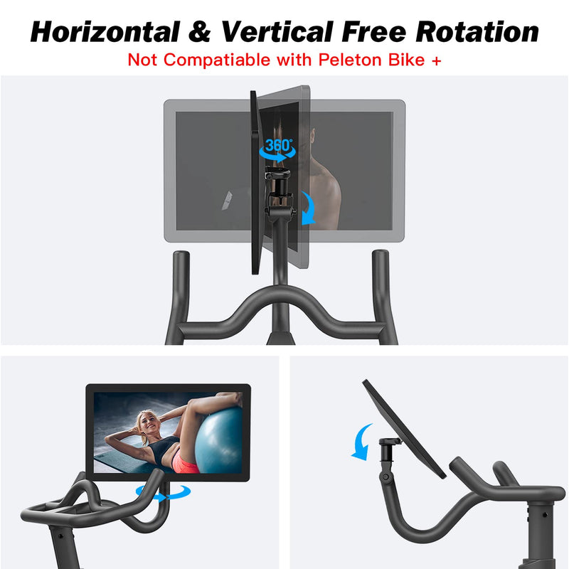 360 Degree Aviation Aluminum Screen Monitor Adjuster for Peloton Bike(Not Compatible with Peloton Bike +) - BeesActive Australia