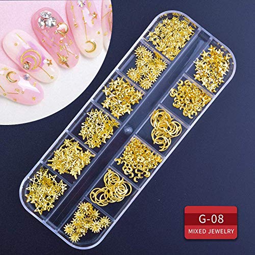 Artdone 9 boxes Nail Rhinestones,Nail Gems Nail Diamonds,Nail Art Studs Nail Crystals Nail Sequins for Nails Kit with 1 Tweezers and 3 Pen for Nail Art Supplies Accessories - BeesActive Australia