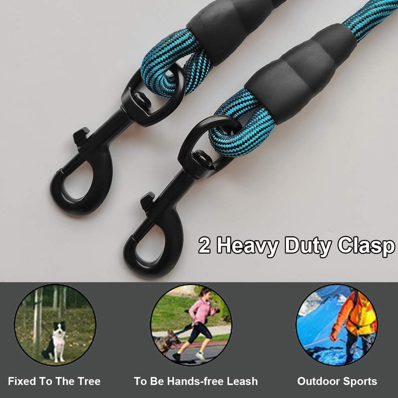 BTINESFUL 30FT Dog Tie-Out Rope + Bungee Dog Leash Extension (Blue) - BeesActive Australia