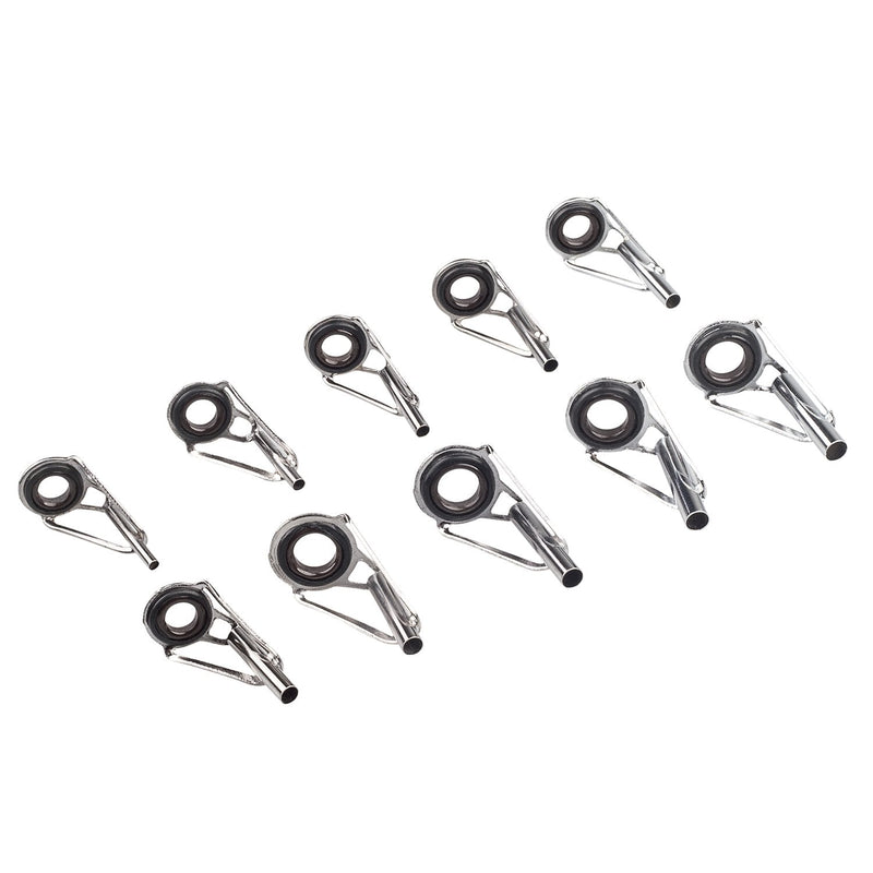 BASUNE Spinning Rod Guides Tip Ceramic Guide with Eyelets, Fishing Rod Guide Replacement Tip Spare Parts Repair and Tips Repair Eye Loop Kit with Box for Spinning Rods Sea Fishing (10 Size - 80Pcs) - BeesActive Australia