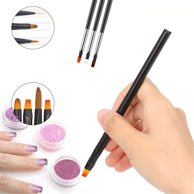 Nail Art Liner Brushes set, Black Detail Brush Liner Nail Art Beauty Designing DIY Tool Set for Both Beginner and Professionals(15Pcs) - BeesActive Australia