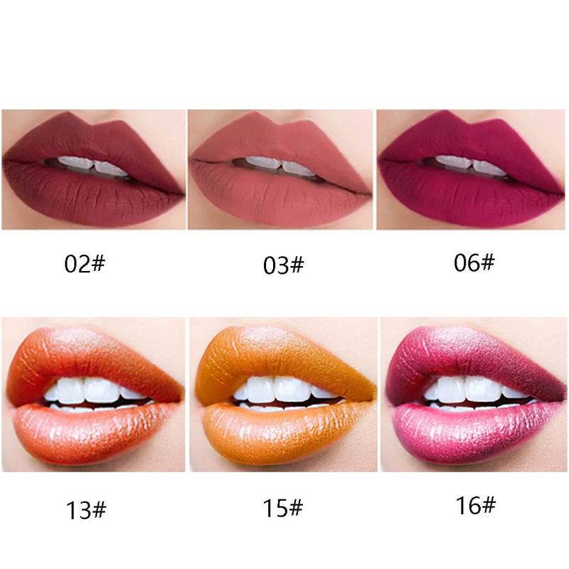 Edanta Matte Liquid Lipstick High Pigmented Cream Lipsticks Long Lasting Lip Gloss Makeup Present for Women and Girls (Red 06#) - BeesActive Australia