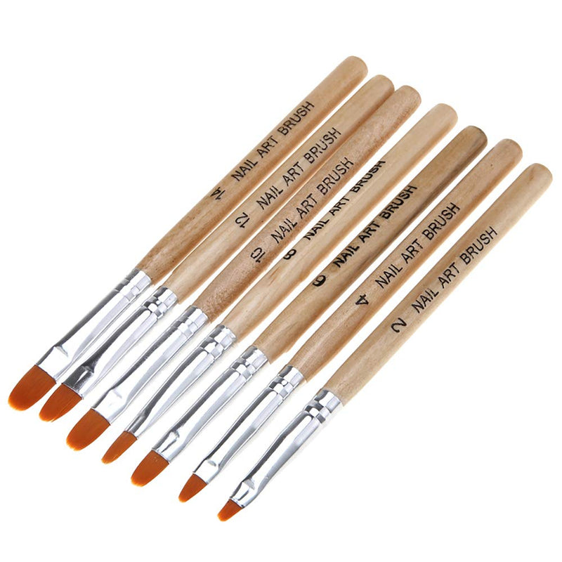 WOKOTO 14 Pcs Nail Brush Pen Set Uv Gel Acrylic Nail Art Tips Builder Brush Nail Painting Brush Pen Kit - BeesActive Australia