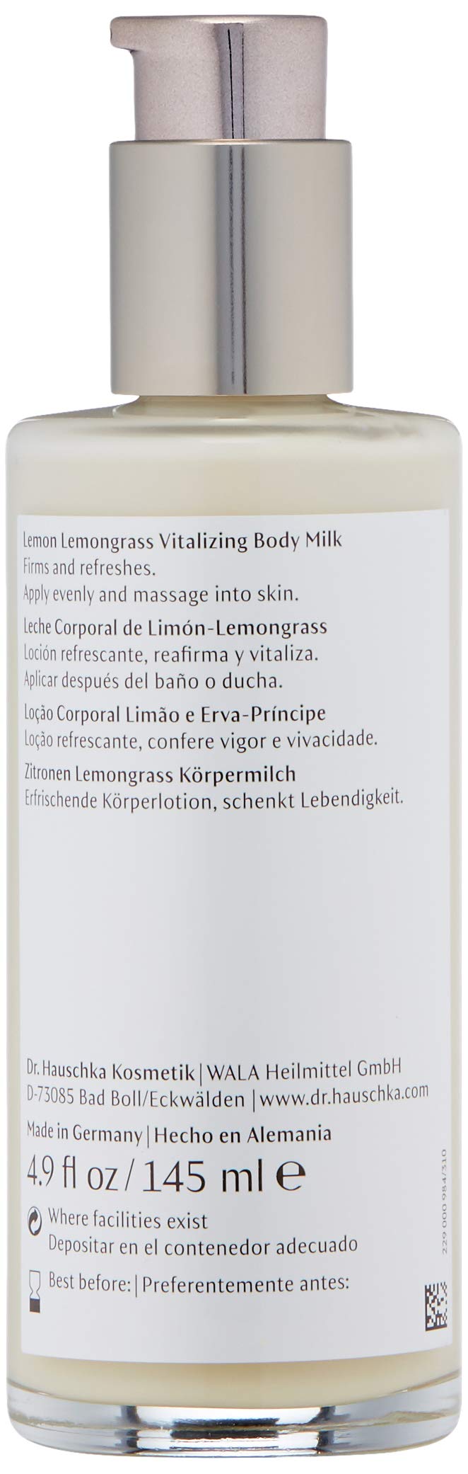 Dr. Hauschka Vitalizing Body Milk, Lemongrass, 4.9 Fluid Ounce - BeesActive Australia