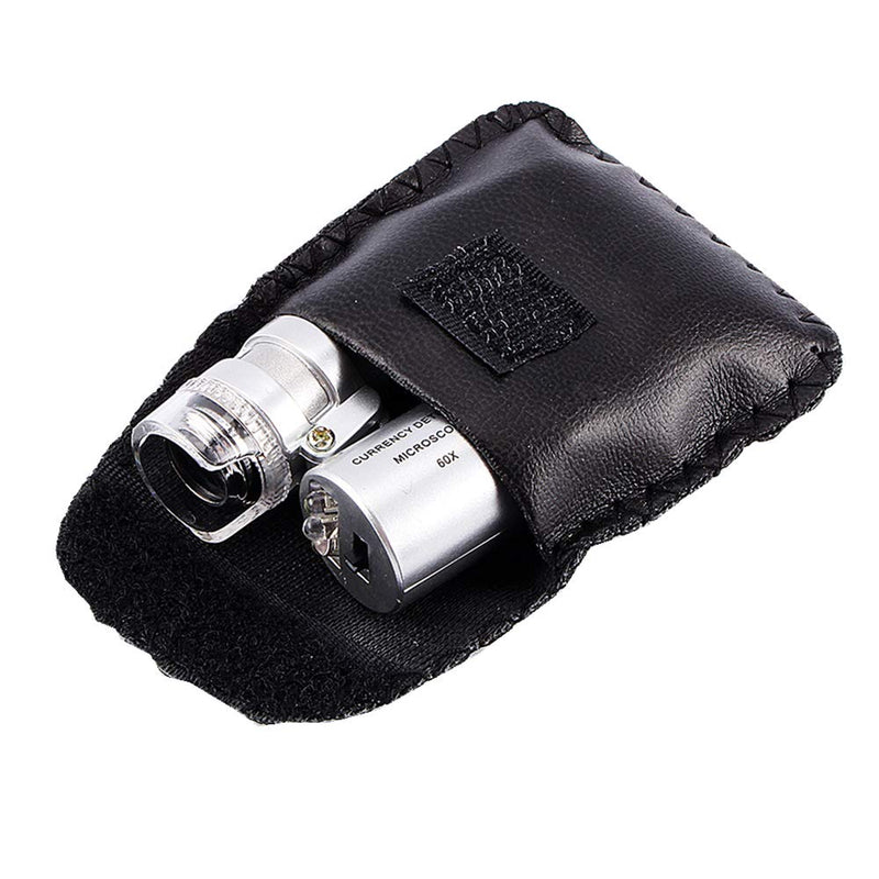 Mini Magnifier 60x Microscope Magnifying with LED UV Light Pocket Magnifier Jeweler Loupe - BeesActive Australia