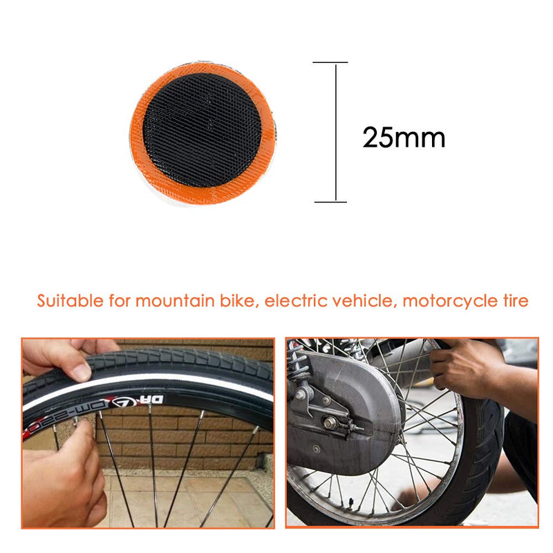 Rubber Bike Tire Patch Bicycle Tyre Tires Patches Repair Kit, 30mm Motor Bicycle Bike Tyre Tire Inner Tube Puncture - BeesActive Australia