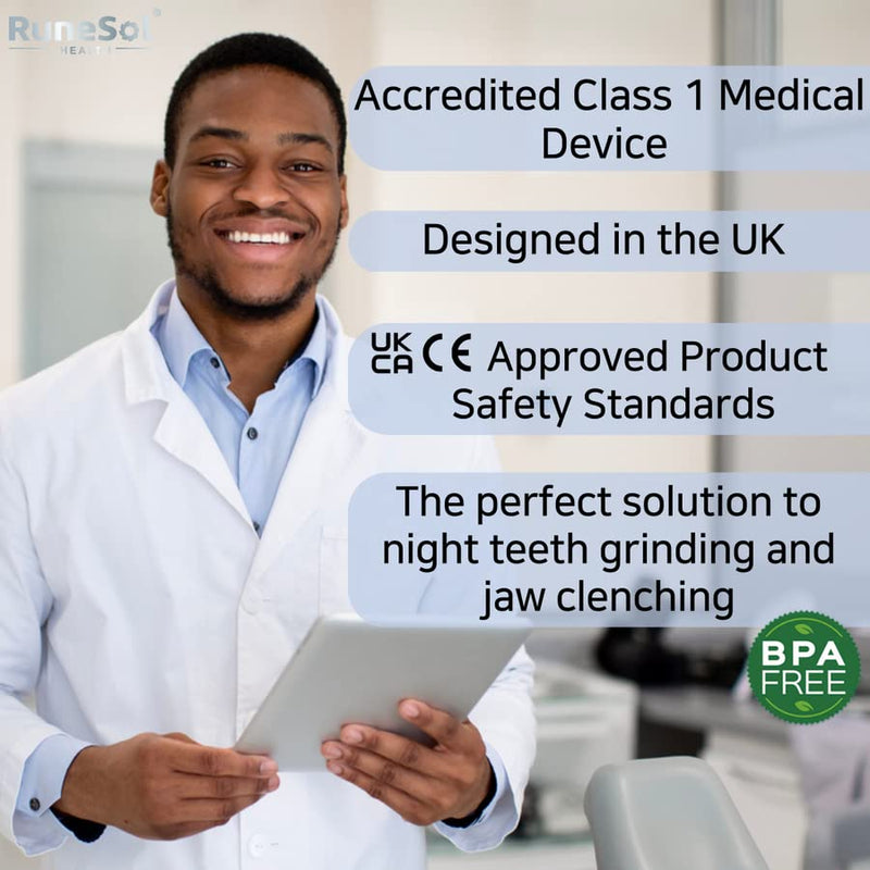 Runesol Mouth Guard for Grinding Teeth, 6 x Mixed, Gum Shield for Teeth Grinding, Bruxism Mouthguard, Night Tooth Guard for Adults, Stop Grinding Teeth Dental Protector, Class 1 Medical Device UKCA CE - BeesActive Australia