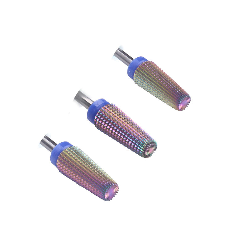 MZCMSL 5 in 1 Carbide Nail Bit - Tapered Barrel Bit for Both Left and Right Handed,3/32 Shank efile Bit - Fast Remove Acrylic or Hard Gel (Medium,Multicolor) Medium-5 in 1 - BeesActive Australia