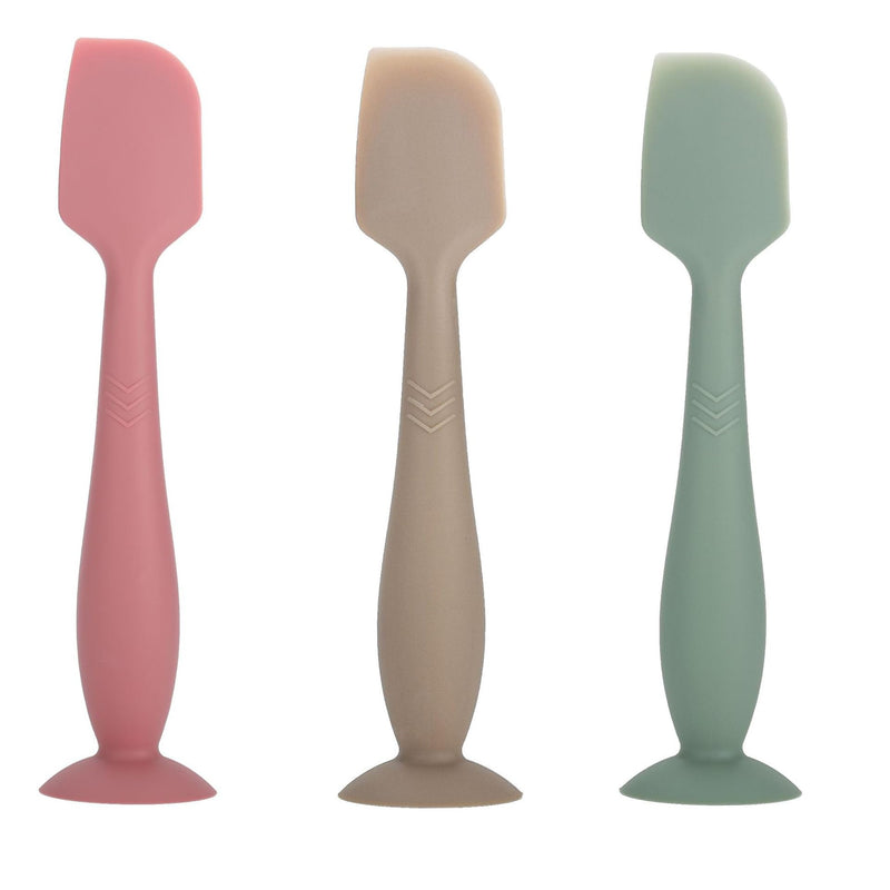 Baby Diaper Cream Spatula, Seeway 3 pack Baby Butt Paste Spatula, Diaper Cream Applicator, Silicone Butt Spatula for Newborn Babies (dark pink, green, brown) red+brown+green - BeesActive Australia