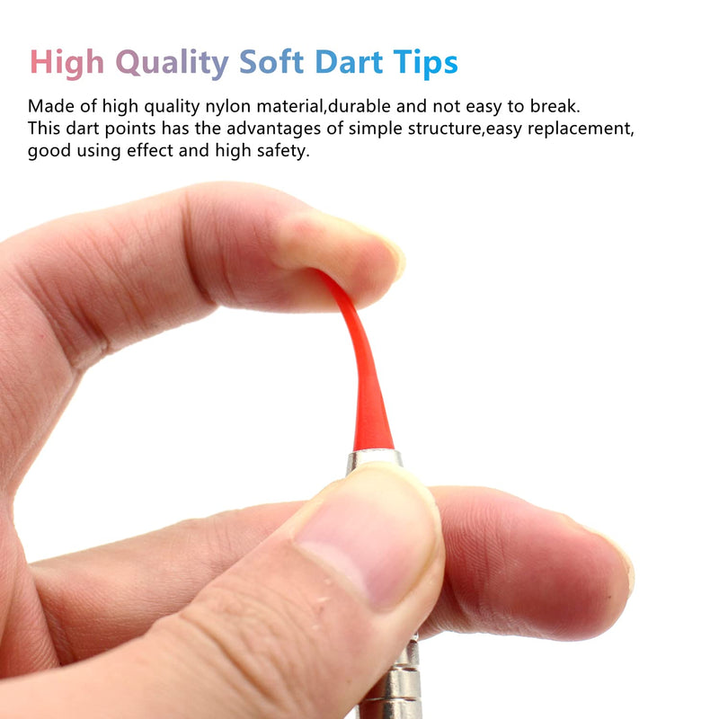 ROOBEEO Soft Dart Tip 2BA Thread Soft Tip Dart Points 300 Packs 3 Colors Plastic Dart Tips Replacement Dart Accessories - BeesActive Australia