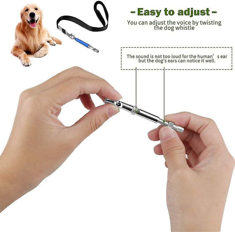 Dog Whistle to Stop Barking Neighbors Dog - Dog Clicker Anti Barking Device 2 Dog Training Whistles with Black Lanyard - Dog Whistle Training - Dog Clicker for Training - Dog clicker and lanyards - BeesActive Australia