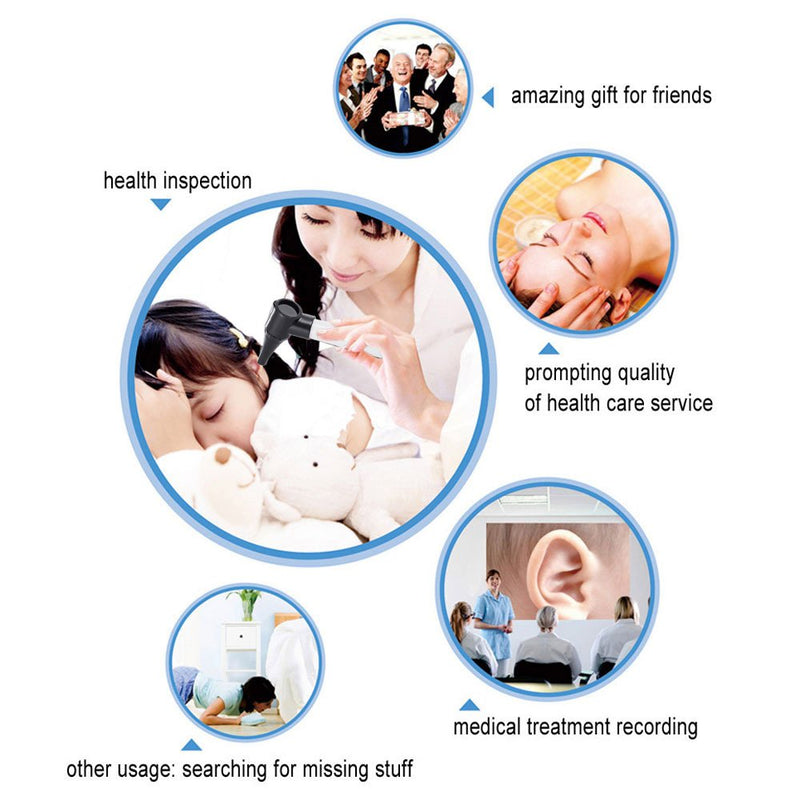 Otoscope – Bysameyee Portable Otoscope for Doctors Nurses Students, Handheld Ear Care Microscope Tool set with 4 Otoscope Tips - BeesActive Australia