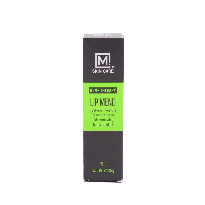 M. Skin Care Hemp Therapy Lip Mend Balm for Men, Refreshing Peppermint, Shea Butter, Cruelty Free - BeesActive Australia