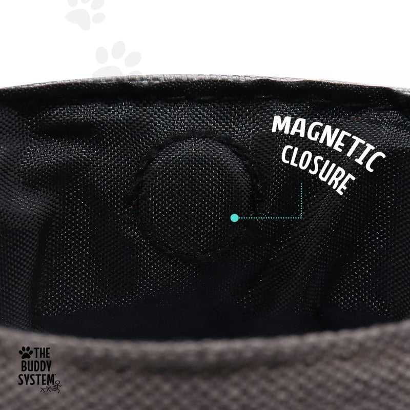 The Buddy System Buddy Bag with Belt- Waist Belt Bag with Magnetic Closure for Pet Training, Running and Walking - Container Pouch for Dog Walking - with Large Belt (27"- 50" Waist) - BeesActive Australia