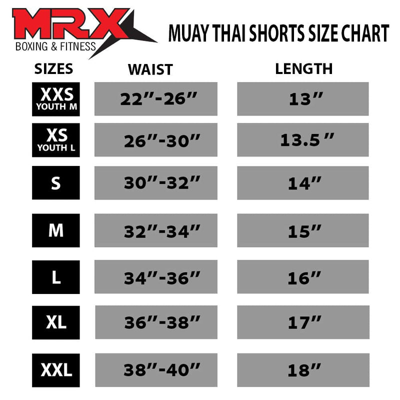 MRX Boxing Shorts for Men Training Fighting Muay Thai Shorts Boxing MMA BJJ Short Kickboxing Trunks Clothing Black XX-Large - BeesActive Australia