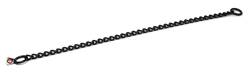Herm Sprenger Black Stainless Steel Choke Dog Training Collar No-Pull Slip Chain for Small Medium Large Dogs for Easy Control Show Chain Collar Made in Germany 3mm 22in (55cm) - BeesActive Australia