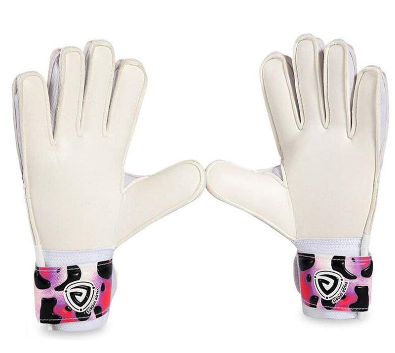 Soccer Goalie Gloves Goalkeeper Gloves with Fingersave , 3.5mm Strong Grip German Latex, Double Rip-Tab Strap, Keeper Gloves for Kids, Youth Pink leopard 6 - BeesActive Australia
