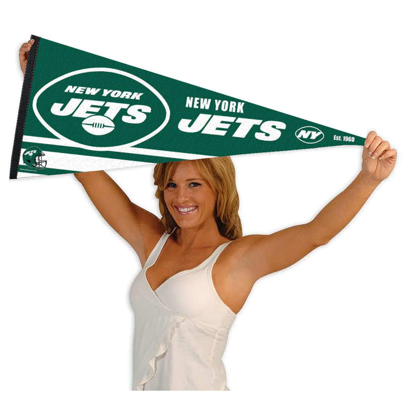 WinCraft New York Jets Pennant Banner Flag - BeesActive Australia
