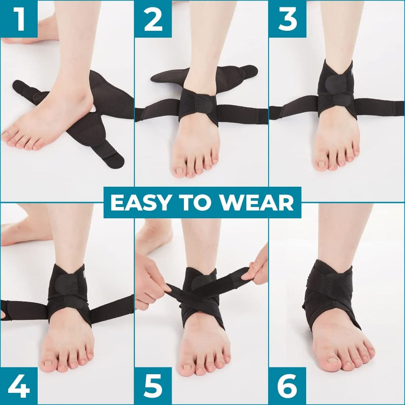 Bodyprox Ankle Support Brace, Breathable Neoprene Sleeve, Adjustable Wrap! - BeesActive Australia