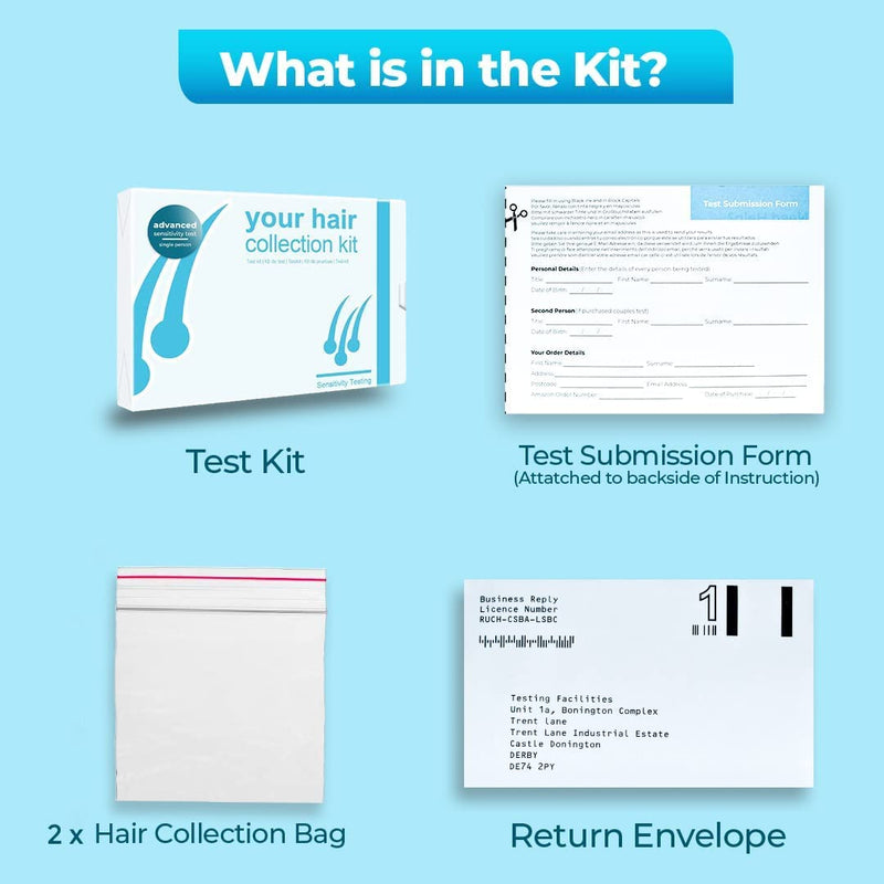 Healthy Stuff Online Food Intolerance Test kit, Easy to Use Food Sensitivity Test kit for Adults, at Home Food Allergy Test kit, Dietary, Pollen, Gluten Intolerance (500 ITEMS TESTED, Couple Pack) 500 ITEMS TESTED - BeesActive Australia