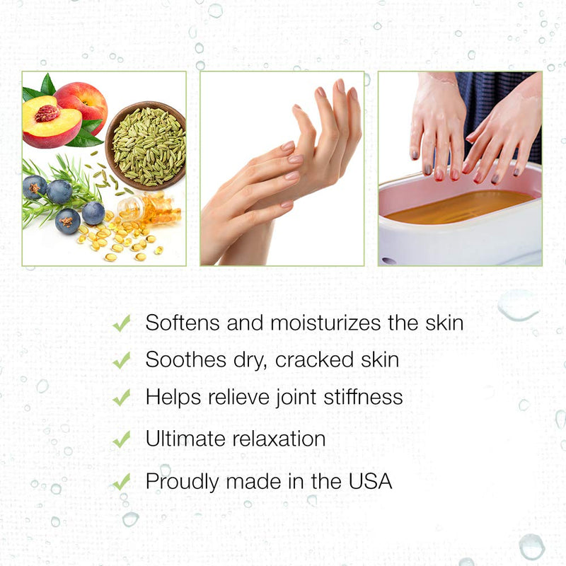 Clean + Easy Peach and Fennel Paraffin Wax, Skin Softener - 1lb Peach & Fennel - BeesActive Australia