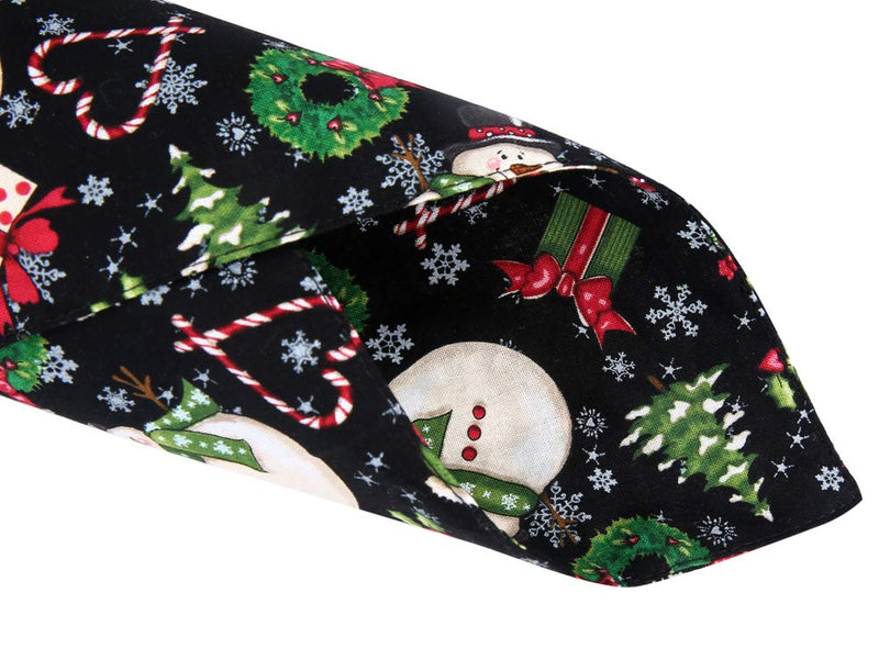 2 Pack Christmas Dog Bandana Reversible Triangle Bibs Scarf Accessories for Dogs Cats Pets Animals Large Pattern 1 - BeesActive Australia