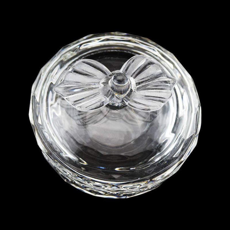 Crystal Clear Acrylic Liquid Powder Glass Dappen Dish Glass Cup w Cap Lid Bowl for Acrylic Nail Art Transparent Kit, HJ-NAPB014 - BeesActive Australia