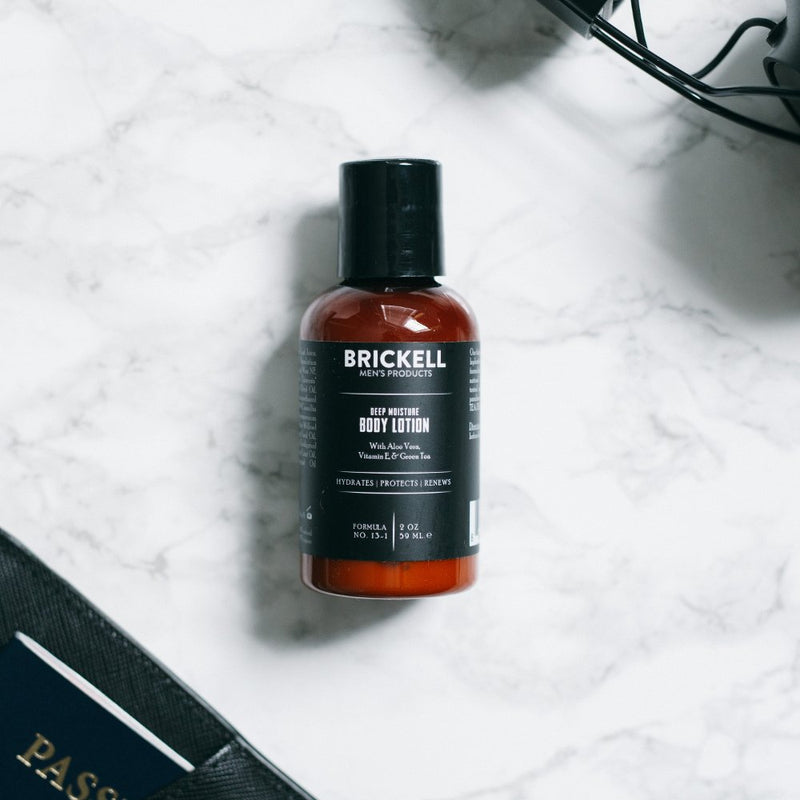 Brickell Men's Deep Moisture Body Lotion for Men, Natural and Organic Protects and Hydrates Dry Skin, 2 Ounce, Scented - BeesActive Australia
