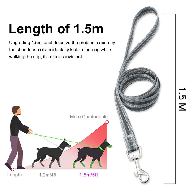 Puppy Harness and Leash Set - Dog Vest Harness for Small Dogs Medium Dogs- Adjustable Reflective Step in Harness for Dogs - Soft Mesh Comfort Fit No Pull No Choke XS Black - BeesActive Australia