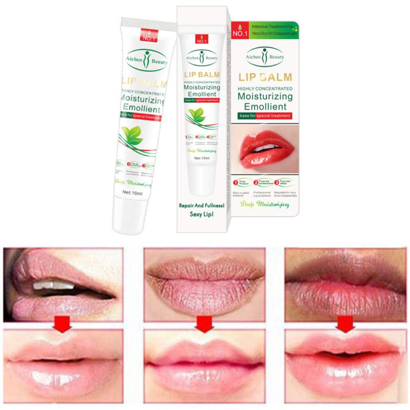 AICHUN BEAUTY Lip Balm Repair Deep Moisturizing Emollient Peeling Nourishes Dry Protective Sexy Lips 10ml - BeesActive Australia