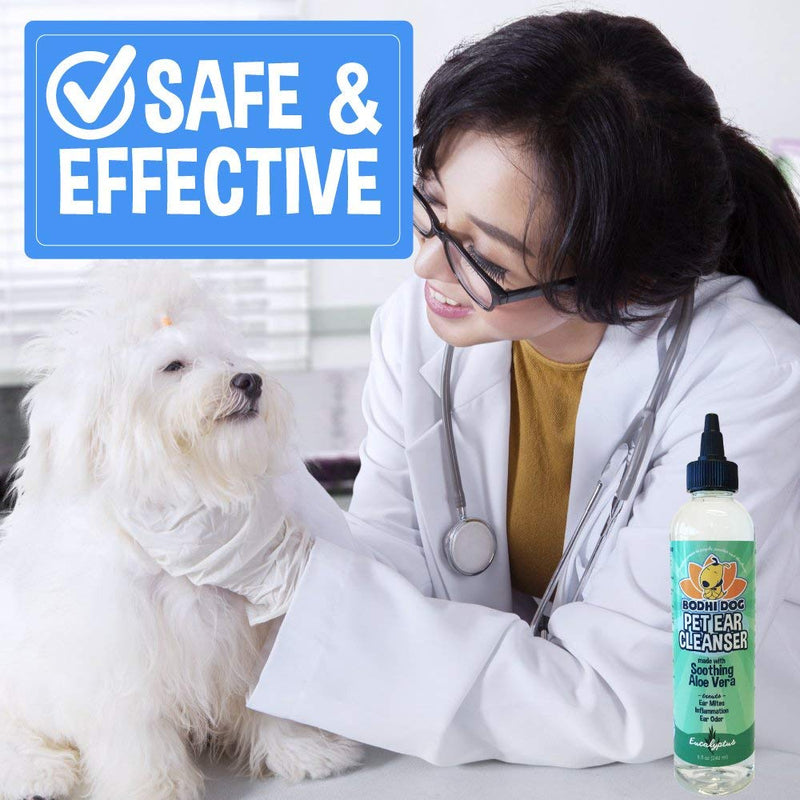 Bodhi Dog Ear Cleaner Solution for Dogs and Cats | Aloe Vera Cleaning Treatment for Infection and Yeast Treatment | Gentle Cleanser for Ears 8oz Aloe Vera - BeesActive Australia