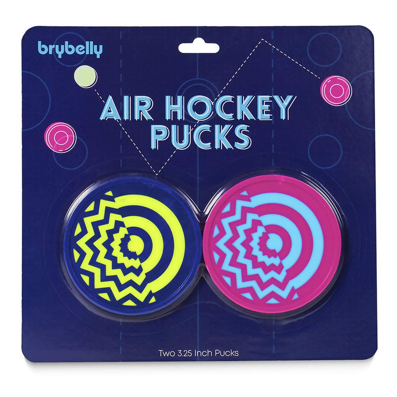 Vivid Two-tone Air Hockey Pucks (2-pack) | Wear-proof Molded Psychedelic Patterns and Designs | Large 3.25-inch Pucks for Standard Air Hockey Tables | Perfect Addition to Game Rooms and Arcades - BeesActive Australia