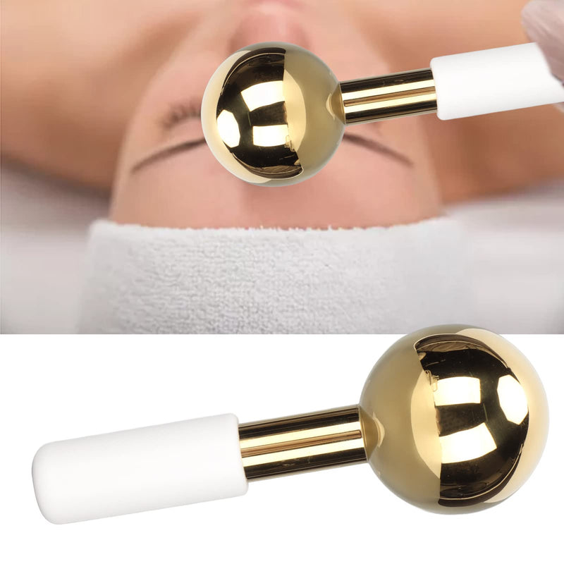 Facial Skin Care Ice Globes, Stainless Steel Ball Skin Soothing Facial Ice Globes, Massager for Face Neck and Eyes(White Handle) White Handle - BeesActive Australia