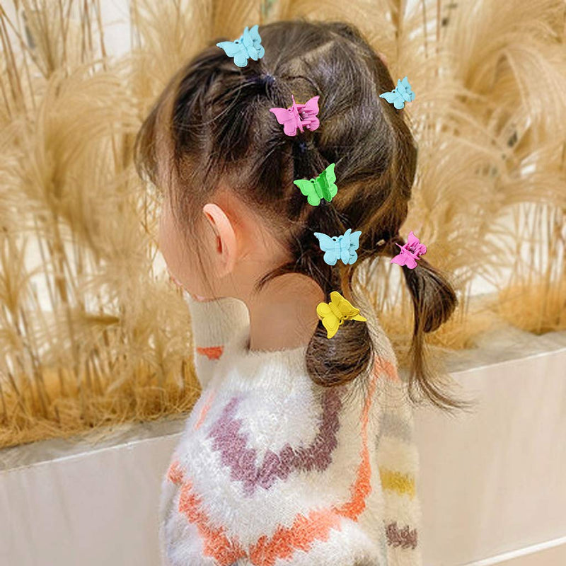 50 Pieces Butterfly Hair Clips, Assorted Colors Mini Claw Clip Jaw Clips for Women Girls and Kids - BeesActive Australia