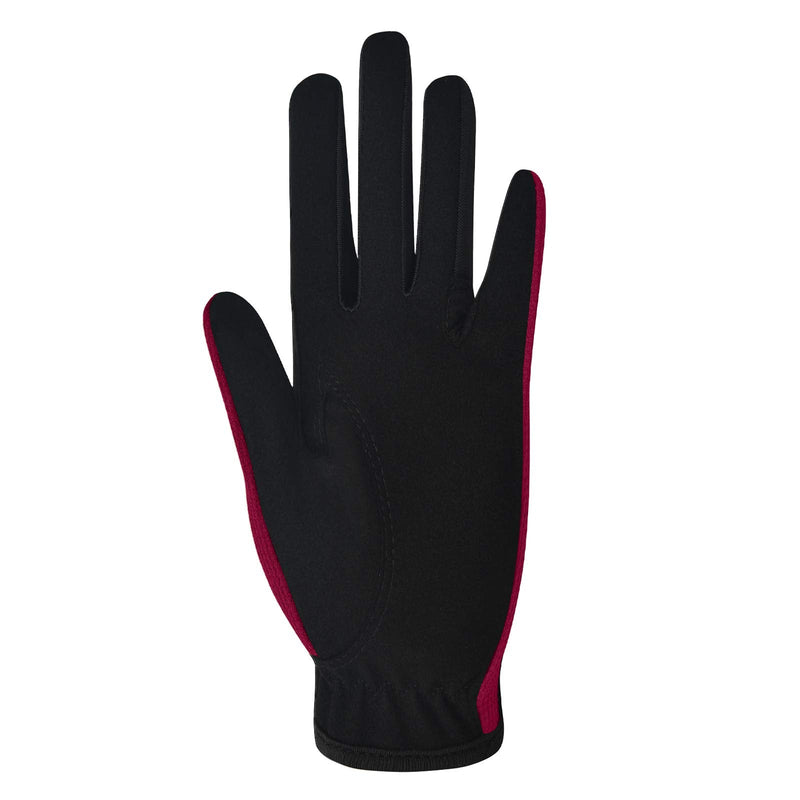 ChinFun Women Horse Riding Gloves Ladies Laser Flower Pattern Anti-Slip Equestrian Gloves Stretchable Sweat Absorbing Summer Winter Outdoor Sports Mittens Wine Red Large - BeesActive Australia