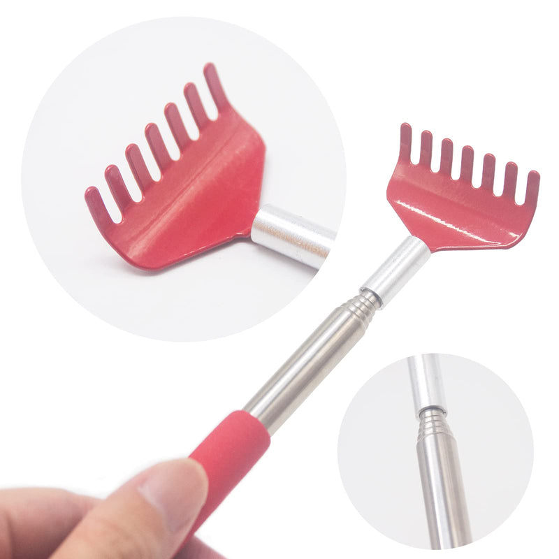 Back Scratcher, 5 Pack 5 Color Portable Extendable Stainless Steel Telescoping Back Massagers for Adults Men Women Itch Relief (7.87 to 26.77 Inch) - BeesActive Australia